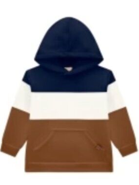 Milon - Navy, White & Brown Stripe Hoodie